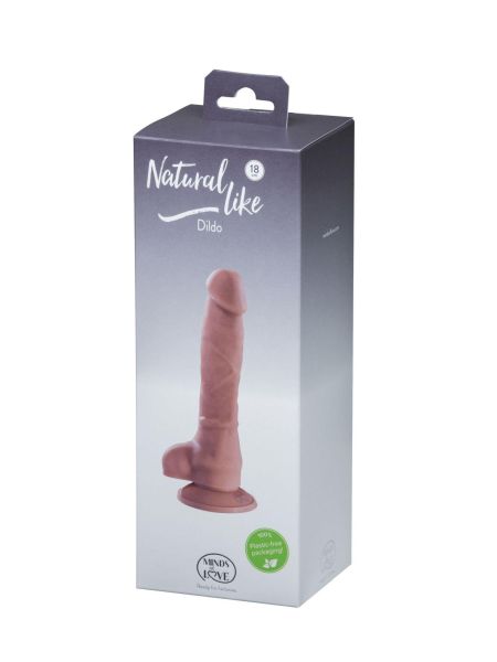 Naturalne realistyczne dildo penis przyssawka 18cm - 3