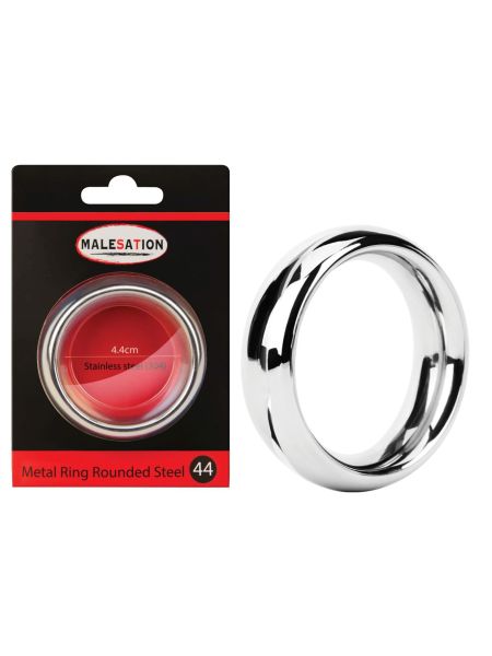 Stalowy metalowy pierścień sex ring na penisa 44mm