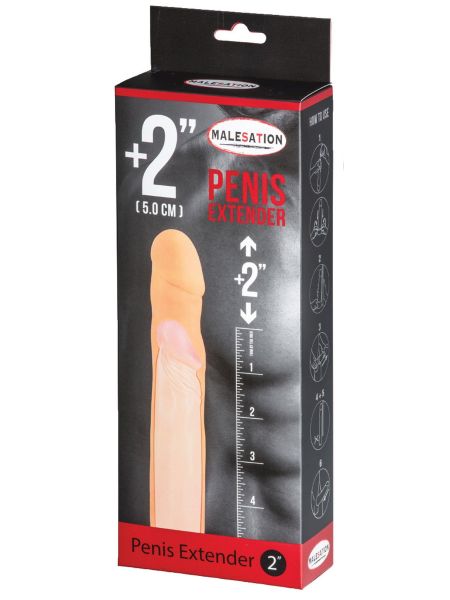 Realistyczna nakładka na penisa przedłużająca 5cm