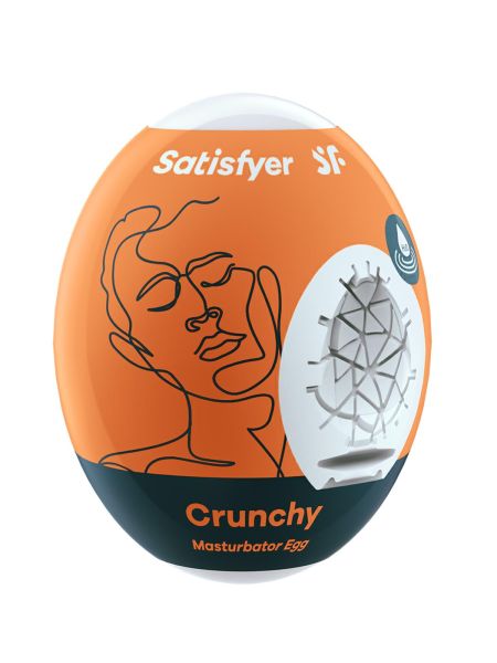 Masturbator żelowe jajeczko Satisfyer Crunchy sex