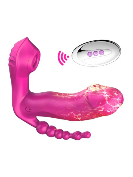Masażer waginalny bezdotykowy łechtaczkowy analny - 6