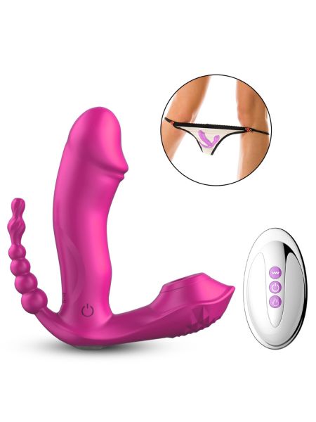 Masażer waginalny bezdotykowy łechtaczkowy analny - 7