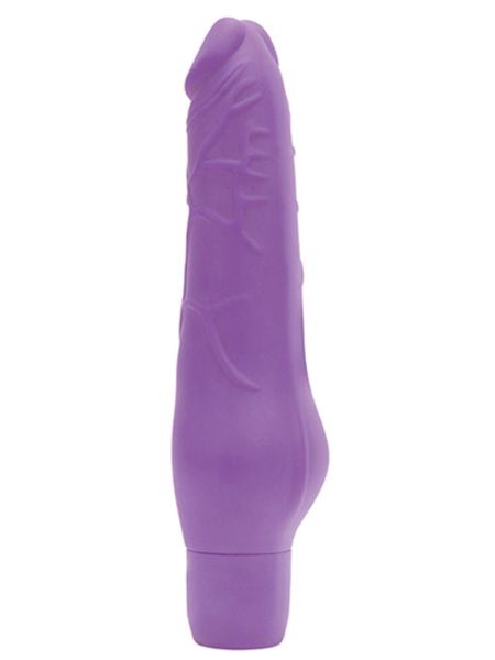 Wibrator realistyczny penis członek 10 trybów 19cm fioletowy - 2