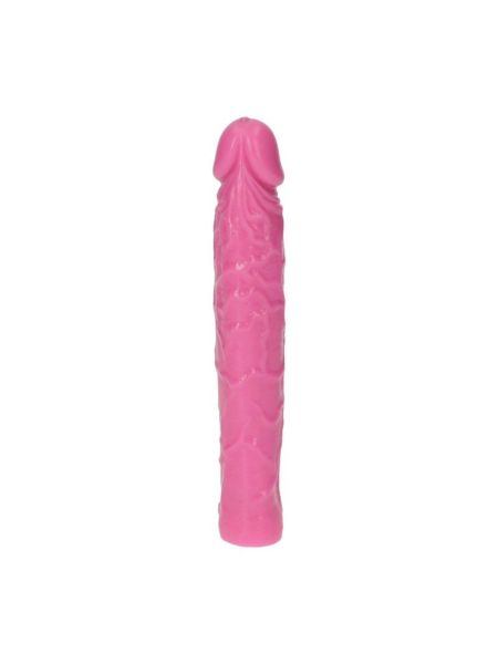 Różowe dildo żylaste wodoodporne gumowe 16,5 cm - 4