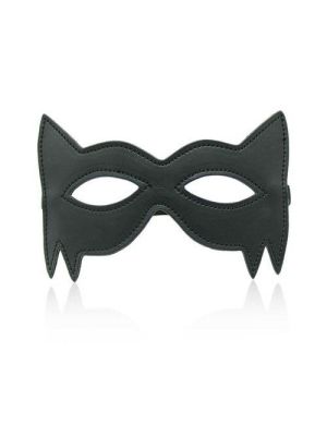 Maska czarna skórzana dla kobiet kocica BDSM sex