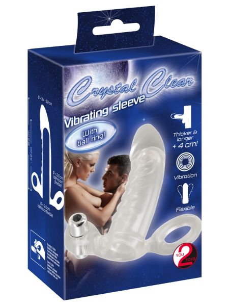 Crystal Clear Vibrating Sleeve