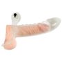 Crystal Clear Vibrating Sleeve - 14