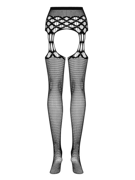 Garter stockings pończochy Obsessive S816 XL/XXL - 4