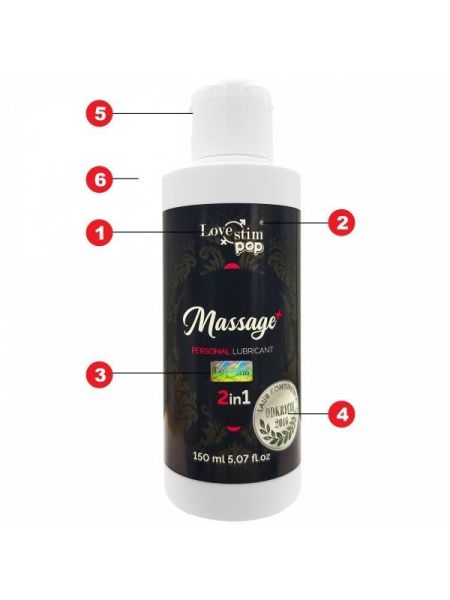 Olejek do masażu ciała nawilżający lubrykant 150ml - 3