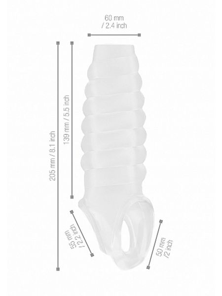 Nakładka na penisa z wypustkami powiększająca 20cm - 9