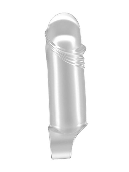 Nasadka rozciągliwa przedłuża pogrubia penisa +2,5cm - 2