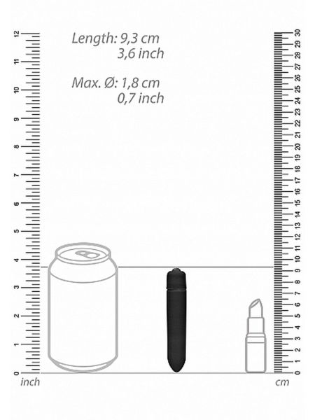 Mini wibrator mały masażer bullet pocisk 9cm - 3