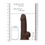 Silicone Dildo With Balls - 21,6 cm - Brown - 8