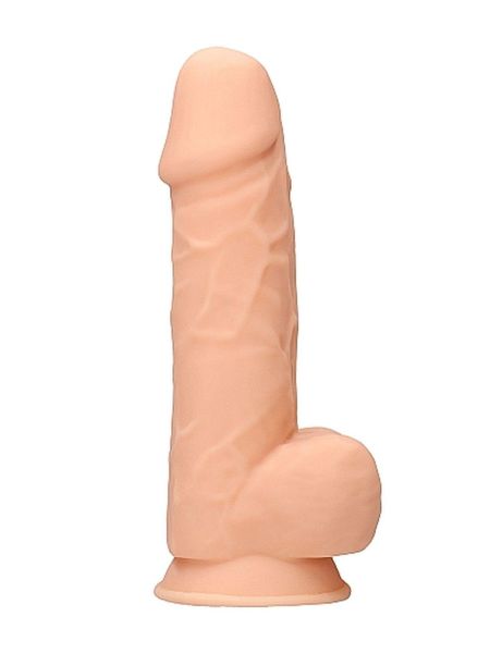Dildo grube żylasty realistyczny penis przyssawka 21,5cm - 3