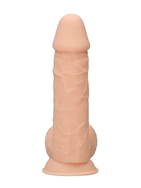 Dildo grube żylasty realistyczny penis przyssawka 21,5cm - 5