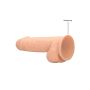 Dildo grube żylasty realistyczny penis przyssawka 21,5cm - 7