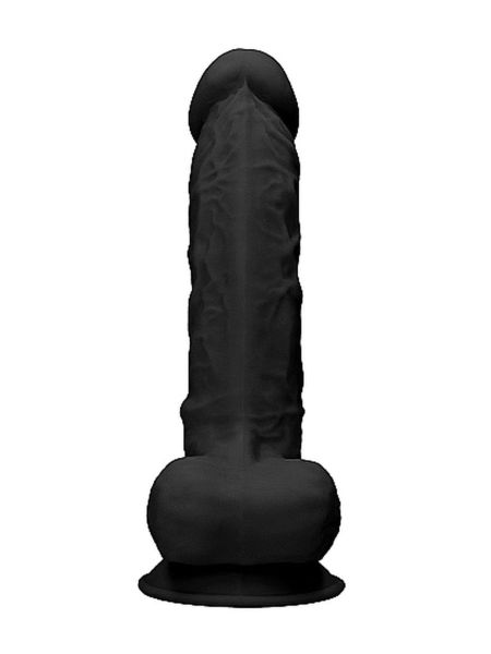 Dildo grube żylasty realistyczny penis przyssawka 17,8cm - 4