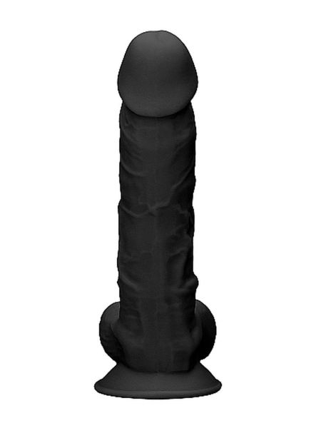 Dildo grube żylasty realistyczny penis przyssawka 17,8cm - 5