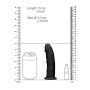 Czarne zagięte silikonowe dildo mocna przyssawka 15 cm - 9