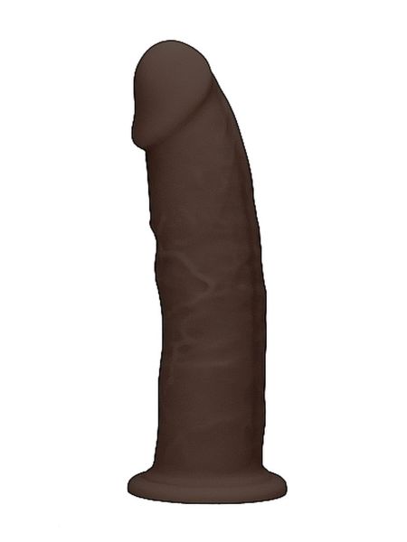Silicone Dildo Without Balls - 15,3 cm - Brown - 3