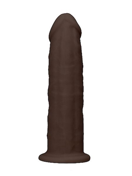Silicone Dildo Without Balls - 15,3 cm - Brown - 4