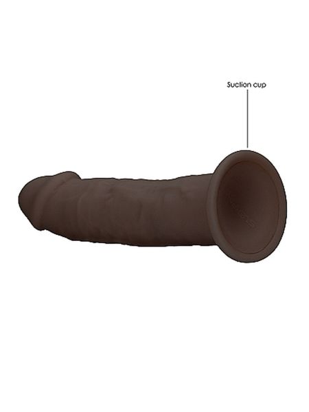 Silicone Dildo Without Balls - 15,3 cm - Brown - 6