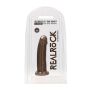 Silicone Dildo Without Balls - 15,3 cm - Brown - 3