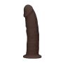 Silicone Dildo Without Balls - 15,3 cm - Brown - 4