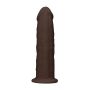 Silicone Dildo Without Balls - 15,3 cm - Brown - 5