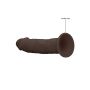 Silicone Dildo Without Balls - 15,3 cm - Brown - 7