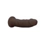 Silicone Dildo Without Balls - 15,3 cm - Brown - 8