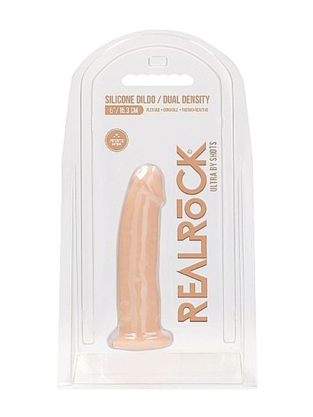 Żylaste silikonowe dildo mocna przyssawka 15 cm - 2