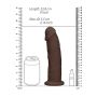 Silicone Dildo Without Balls - 22,8 cm - Brown - 9