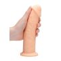 Silicone Dildo Without Balls - 22,8 cm - Flesh - 10