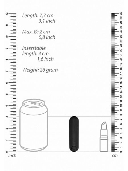 Mini wibrator mały masażer łechtaczki 10 trybów 7cm - 3