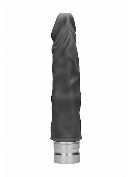 7" / 17 cm Realistic Vibrating Dildo - Black