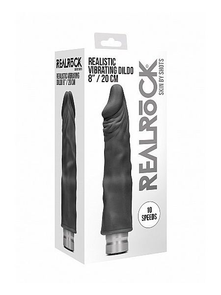Realistyczny wibrator penis członek 20 cm 10 trybów - 3