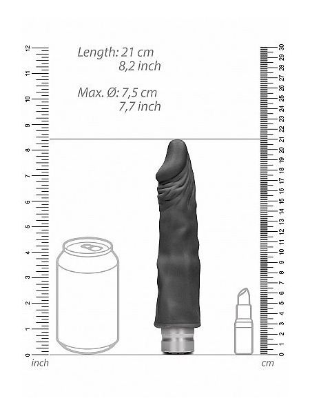 Realistyczny wibrator penis członek 20 cm 10 trybów - 5