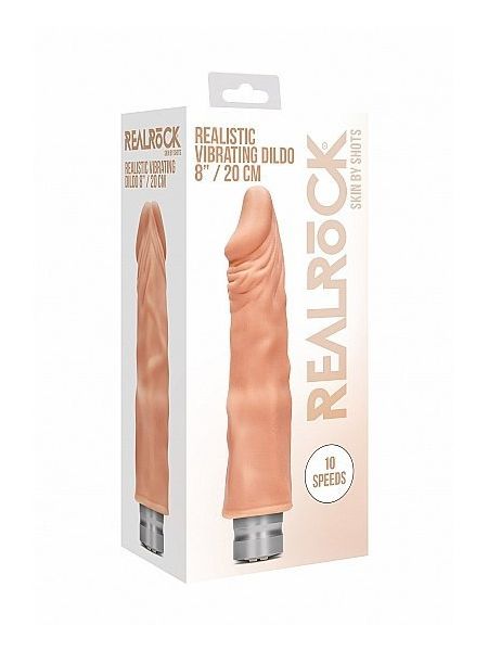 Realistyczny wibrator penis członek 20 cm 10 trybów - 2