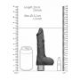 7" / 17 cm Realistic Vibrating Dildo With Balls - Black - 6