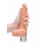 7" / 17 cm Realistic Vibrating Dildo With Balls - Flesh - 7