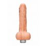 8" / 20 cm Realistic Vibrating Dildo With Balls - Flesh - 5