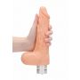 8" / 20 cm Realistic Vibrating Dildo With Balls - Flesh - 7