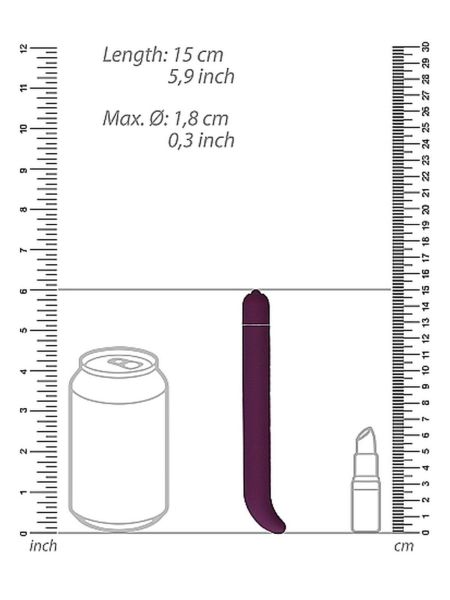 Wibrator do punktu G wąski masażer 10 trybów 16cm - 3