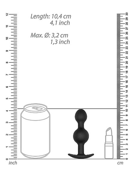 Zatyczka analna z kulką korek sonda do pupy 10cm - 4