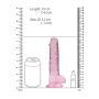 Sexi dildo różowe z mocną przyssawką różowy orgazm 19cm - 4