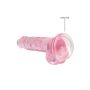 Sexi dildo różowe z mocną przyssawką różowy orgazm 19cm - 6