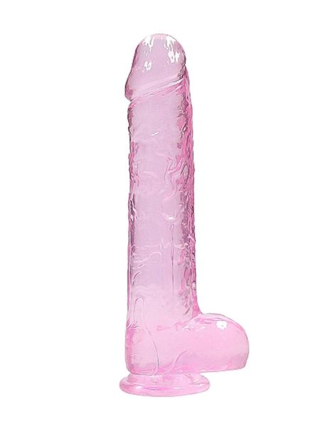 9" / 23 cm Realistic Dildo With Balls - Pink - 4