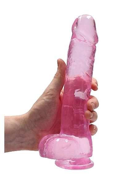 9" / 23 cm Realistic Dildo With Balls - Pink - 7