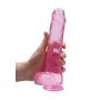 9" / 23 cm Realistic Dildo With Balls - Pink - 8